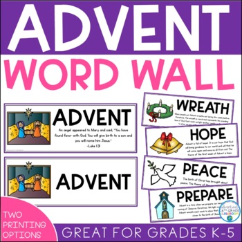 Preview of Advent Word Wall