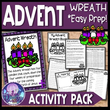 Advent Wreath Activities by Ponder and Possible | TpT