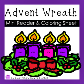 Preview of Advent Wreath Book and Coloring Sheet