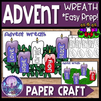 Preview of Advent Wreath: Paper Craft