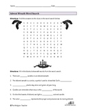Advent Wreath Word Search Worksheet