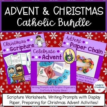 Preview of Advent Wreath Writing Prayer | Christmas Scripture | Activities Bundle