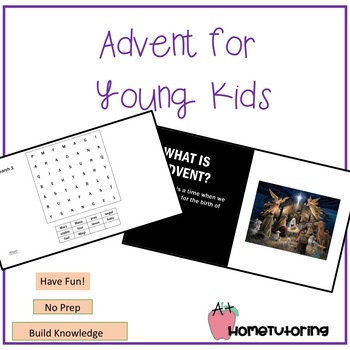 Preview of Advent for Young Kids PowerPoint Presentation