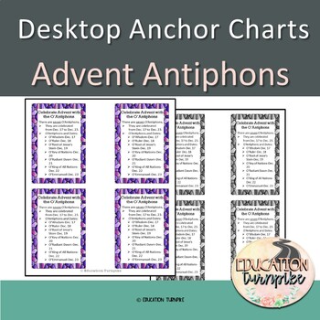 Preview of Advent Desktop Anchor chart