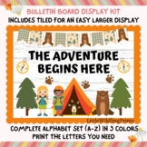 Adventure Begins Bulletin Board Camping Display Kit Custom