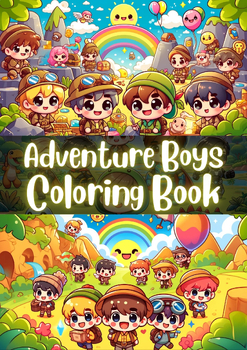Preview of Adventure Boys Coloring Book