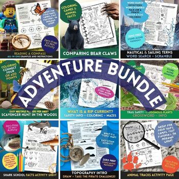 Preview of Adventure Bundle - Crafts + Safety Tips + Games + More!