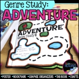 Adventure Genre Study, Adventure Poster, Graphic Organizer