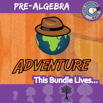 Preview of Adventure - PRE-ALGEBRA BUNDLE - Printable & Digital Activities