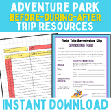 Adventure Park Field Trip Forms : Permission slip, Chapero