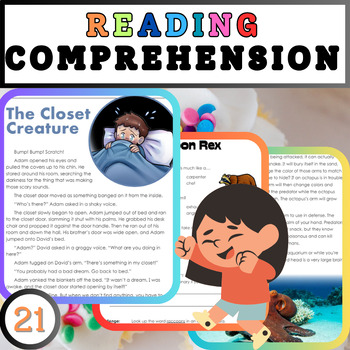 Preview of Adventure Stories Galore: 3rd Grade Reading Comprehension Worksheets