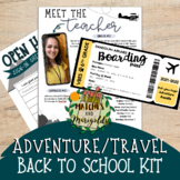 Adventure Travel Back to School Kit: Invitations, Meet the