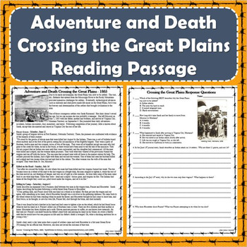 Preview of Westward Expansion- Great Plains Adventure and Death Passage (PDF and Digital)