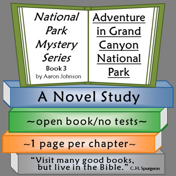 Preview of Adventure in Grand Canyon National Park Novel Study