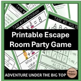 Adventure under the Big Top Printable Circus Escape Room P