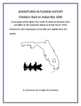 Preview of Adventures in Florida History:  Raid on Indian Key 1840
