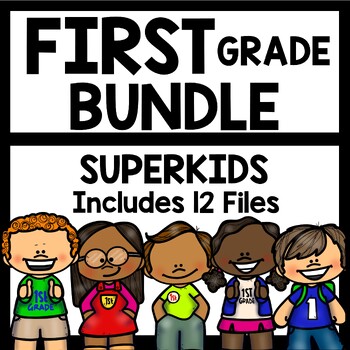 Preview of First Grade Superkids BUNDLE