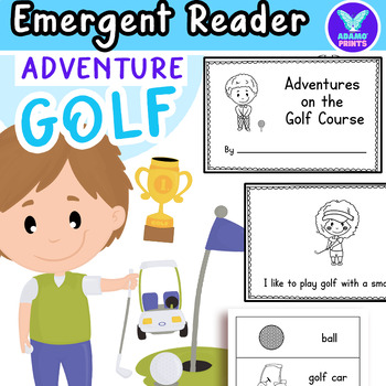 Preview of Adventures on the GOLF Course - Sport Emergent Reader Kindergarten & First Grade