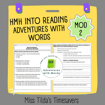 Preview of Adventures with Words - Grade 3 HMH into Reading