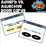 Adverb/Adjective BOOM Cards! Literacy Centers/Distance Lea