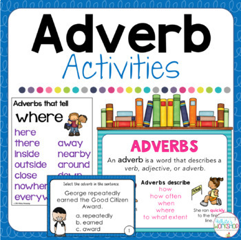 Preview of Adverb Activities