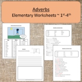 Adverb Worksheets for Elementary Montessori homeschool Activities