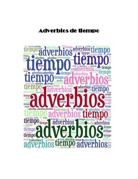 Preview of Adverbios de tiempo - Actividad / Práctica