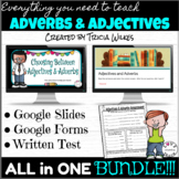 Adverbs & Adjectives BUNDLE in GOOGLE SLIDES AND FORMS for