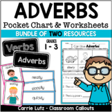 Adverbs Pocket Chart & Worksheets Bundle
