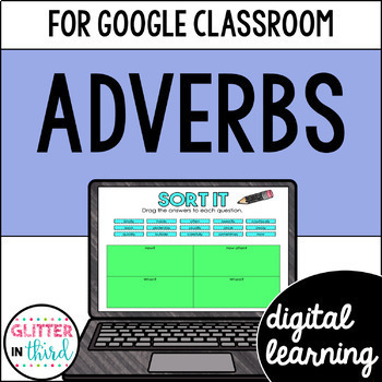 Preview of Adverbs Grammar Activities for Google Classroom Digital