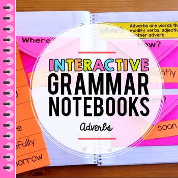 Preview of Adverbs Interactive Grammar Notebook
