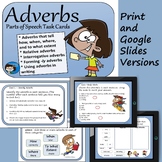 Adverbs Task Cards and Google Slides