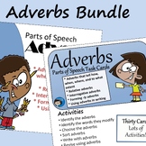 Adverbs Task Cards and Slide Presentation Bundle