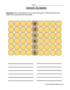 adverbs worksheet by have fun teaching teachers pay teachers