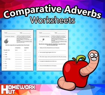 Preview of Comparative Adverbs Worksheets