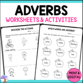Adverbs Worksheets Poster & Word Search