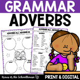 Adverbs Worksheets and Activities to Teach Grammar and Par
