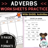 Adverbs Worksheets with EASEL-Ready Interactive Activities