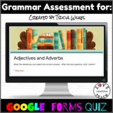 Adverbs and Adjectives in Google Forms and a FREE PDF