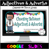 Adverbs and Adjectives in Google Slides for Google Classroom