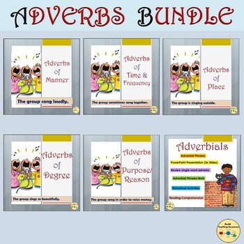 Preview of Adverbs and Adverbial Phrases Bundle