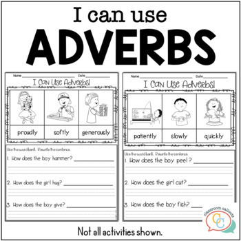 adverbs worksheet primary resources
