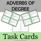 Adverbs of Degree Task Cards