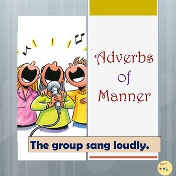 Adverbs Of Manner Worksheets Color Coded Flashcards Room Visuals Anchor Charts
