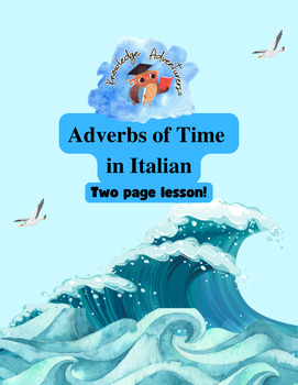 Preview of Adverbs of Time in Italian