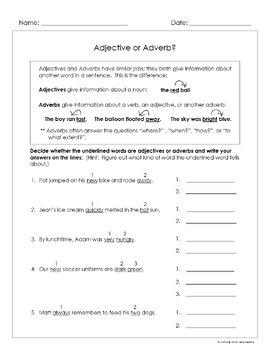 Adverbs that tell When, Where & How - 4 worksheets - Grades 2-3 - CCSS