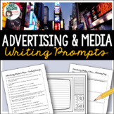 Media Literacy Writing Prompts - Advertising and Social Media