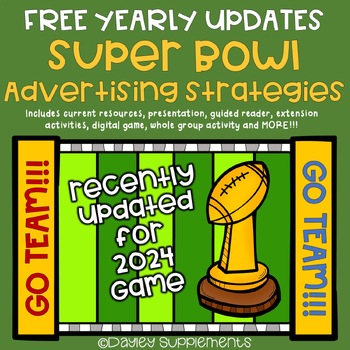Preview of Advertising Strategies Using Super Bowl Commercials FREE YEARLY UPDATES