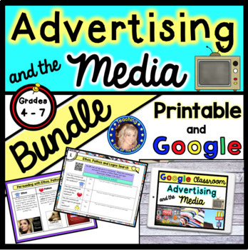 Preview of Advertising and the Media Bundle - Printable and Google Slides