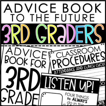 Preview of Advice Book to Future 3rd Graders